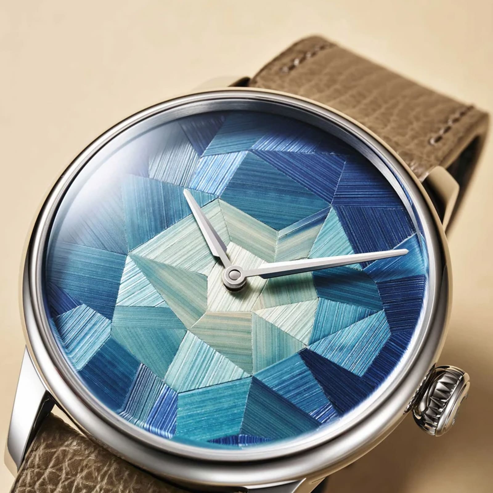 Louis Erard Marqueterie De Paille 39mm Limited Edition Mens Watch Blue Louis Erard Marqueterie De Paille 39mm Limited Edition Mens Watch Blue