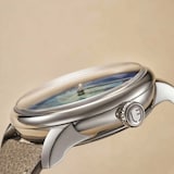 Louis Erard Marqueterie De Paille 39mm Limited Edition Mens Watch  Blue