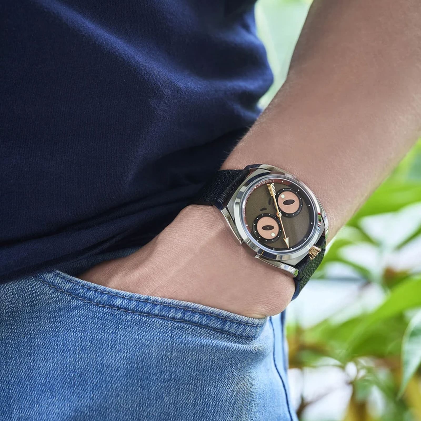 Louis Erard Louis Erard X Konstantin Chaykin Unfrogettable 40mm Limited Edition Mens Watch Brown