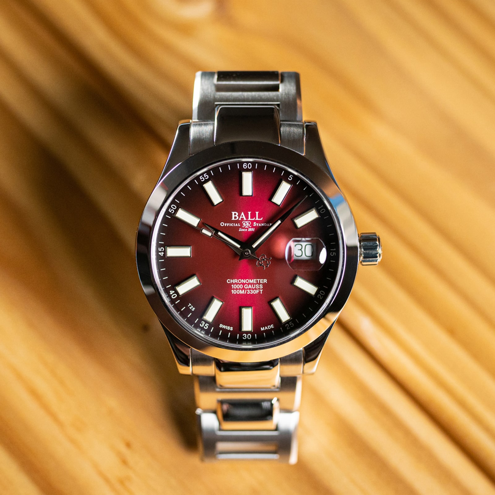 Ball chronometer red label on sale gmt