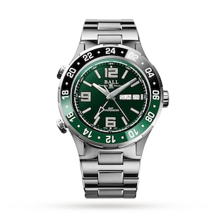 BALL Roadmaster Marine GMT Ceramic Limited Edition 40mm Mens Watch Green