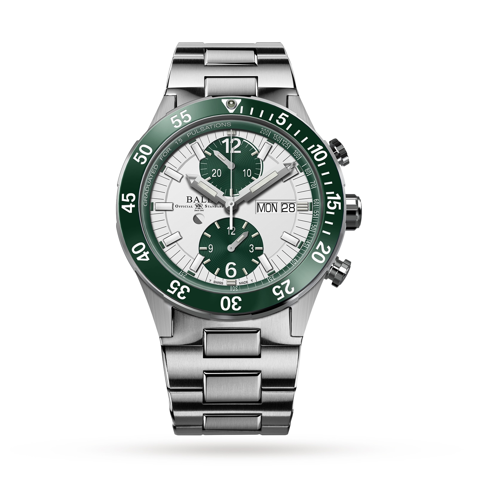 Roadmaster Rescue Chronograph 42mm Mens Watch Green