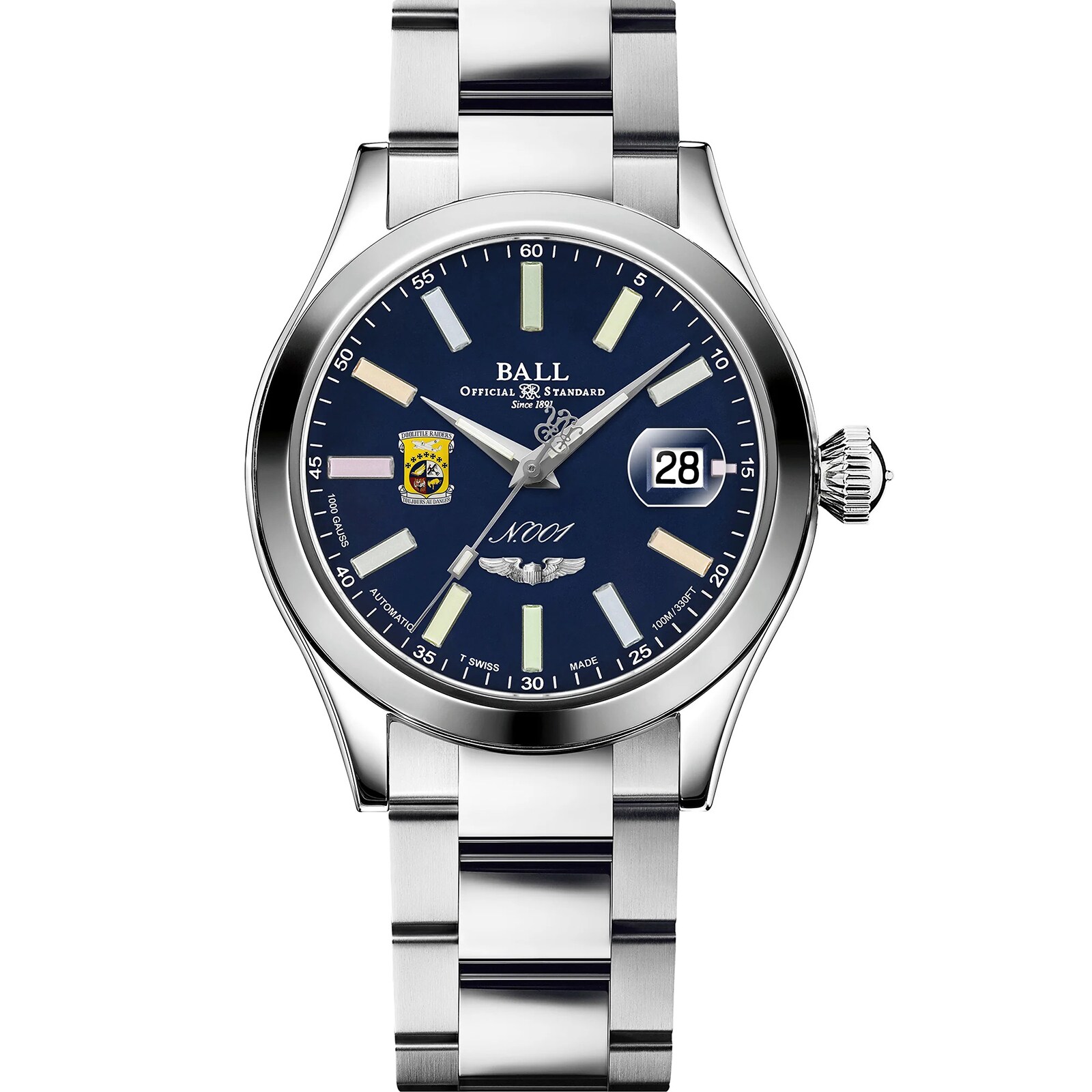 BALL Engineer Master II Doolittle Raiders 40mm Mens Blue BALL Engineer Master II Doolittle Raiders 40mm Mens Blue