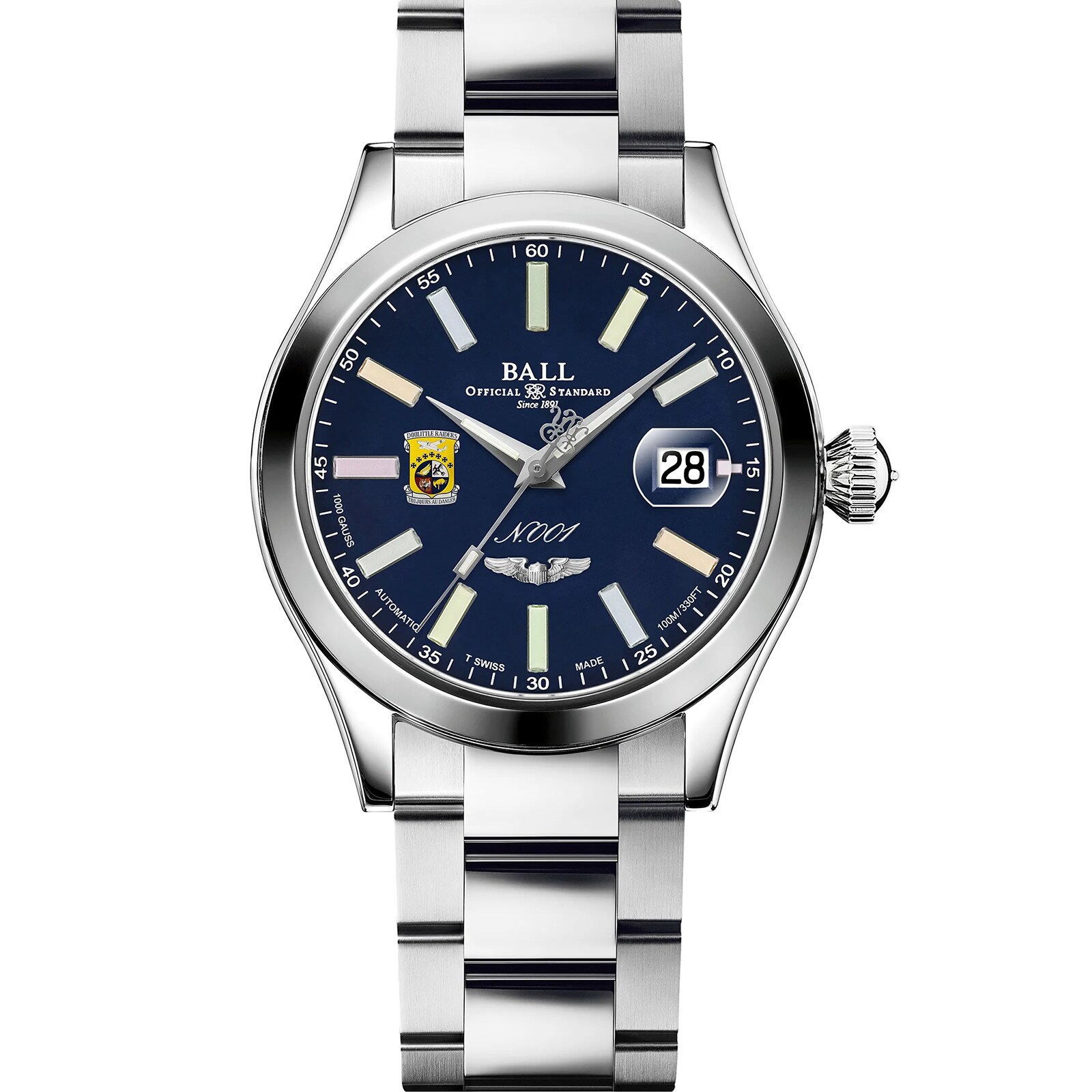 BALL Engineer Master II Doolittle Raiders 40mm Mens Blue BALL Engineer Master II Doolittle Raiders 40mm Mens Blue