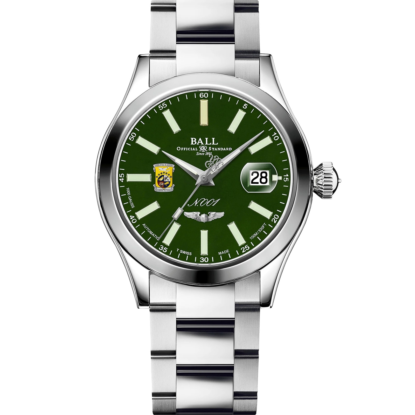 Engineer Master II Doolittle Raiders 40mm Mens Green