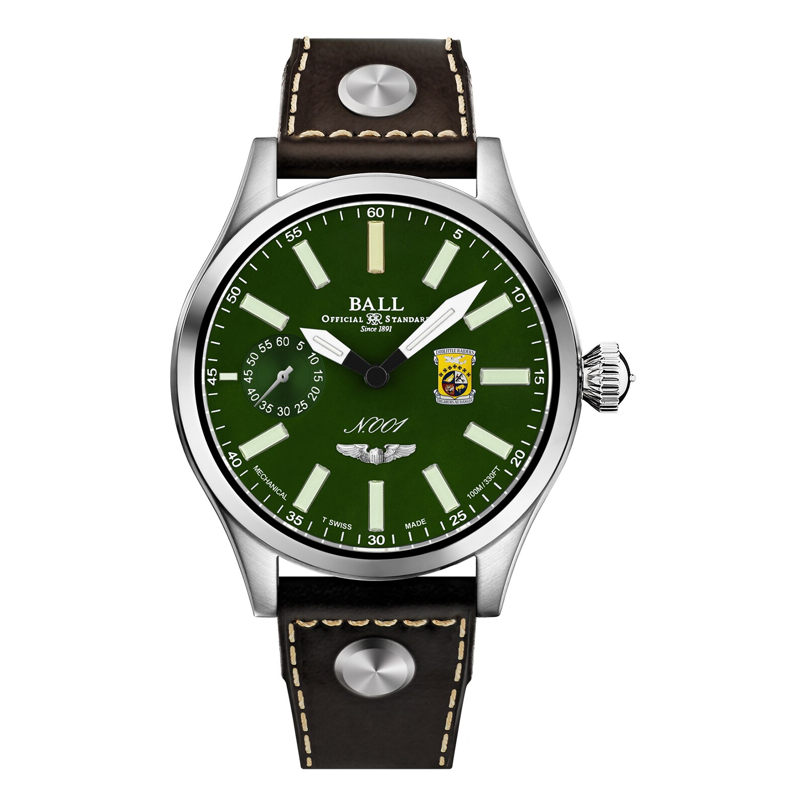 BALL Engineer Master II Doolittle Raiders 46mm Mens Watch Green