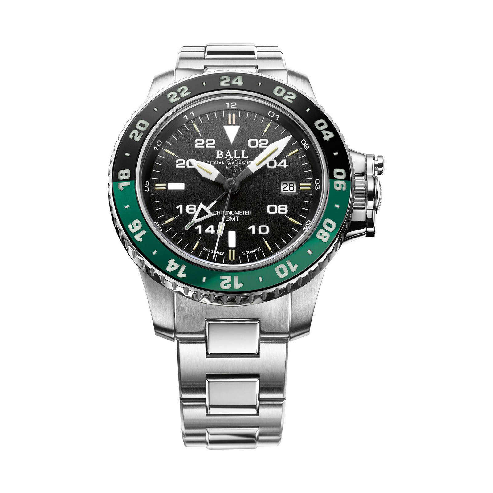 BALL Engineer Hydrocarbon AeroGMT II 42mm Mens Watch Black And Green BALL Engineer Hydrocarbon AeroGMT II 42mm Mens Watch Black And Green