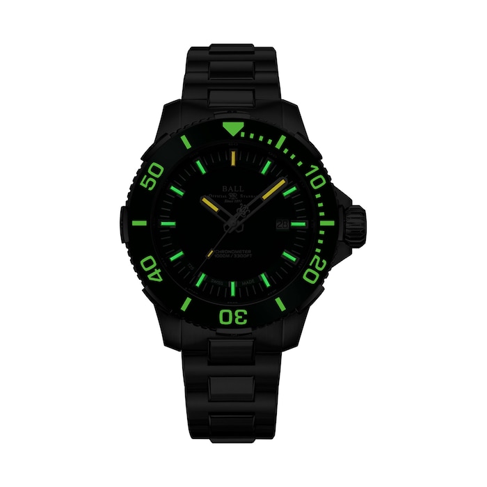 BALL Engineer Hydrocarbon DeepQUEST II 42mm Mens Watch Green