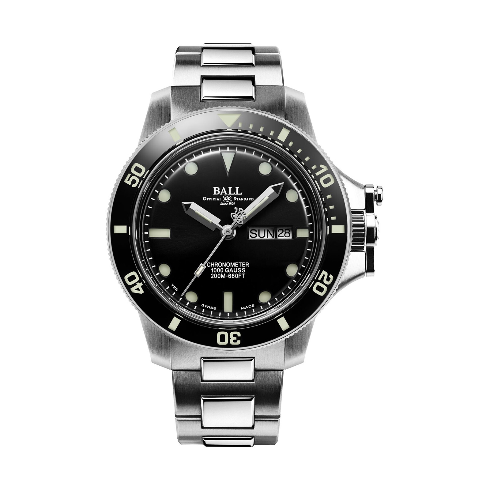 BALL Engineer Hydrocarbon 43mm Mens Watch Black BALL Engineer Hydrocarbon 43mm Mens Watch Black