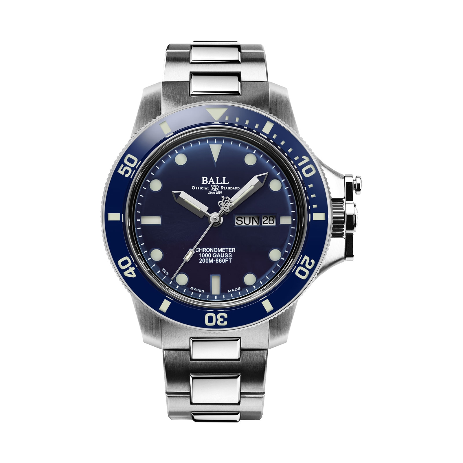 BALL Engineer Hydrocarbon 43mm Mens Watch Blue