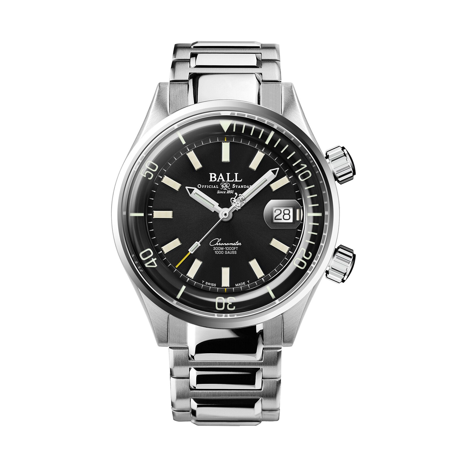 BALL Engineer Master II Diver Chronometer 42mm Limited Edition Mens Watch Black