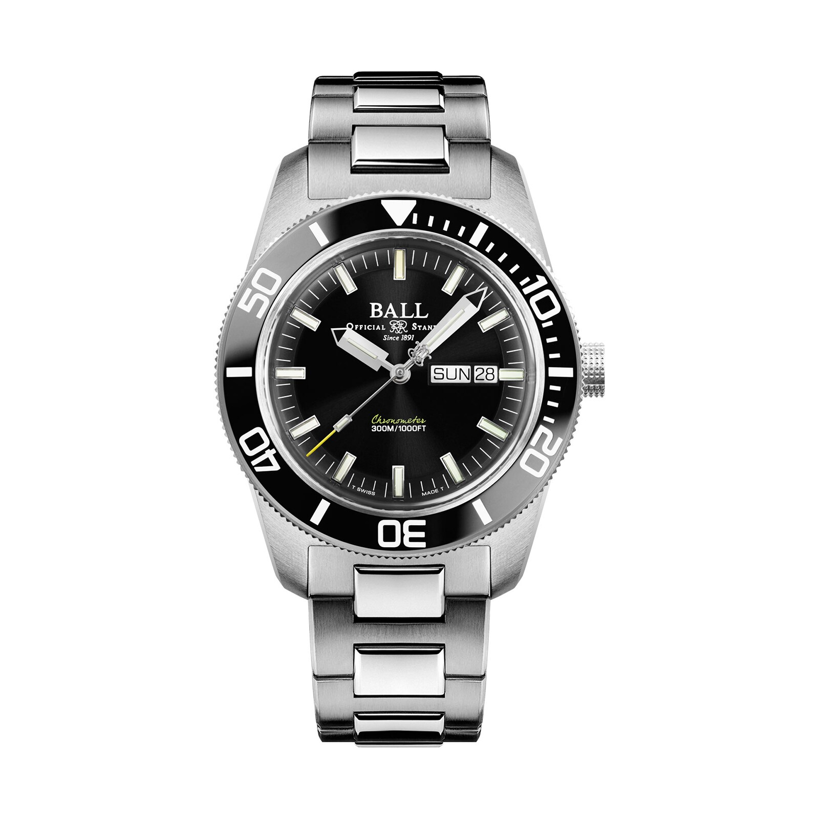 BALL Engineer Master II Skindiver Heritage 42mm Mens Watch Black