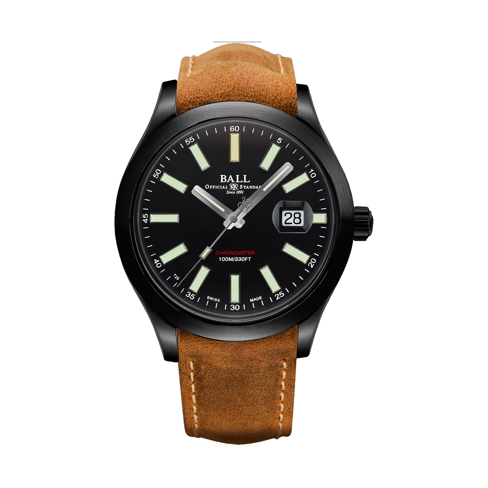 BALL Engineer II Green Berets 43mm Mens Watch Black