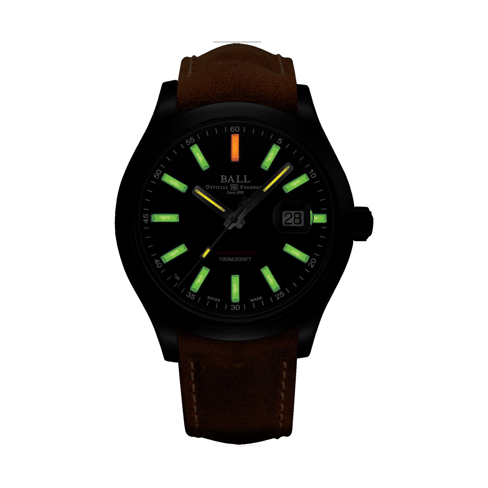 BALL Engineer II Green Berets 43mm Mens Watch Black