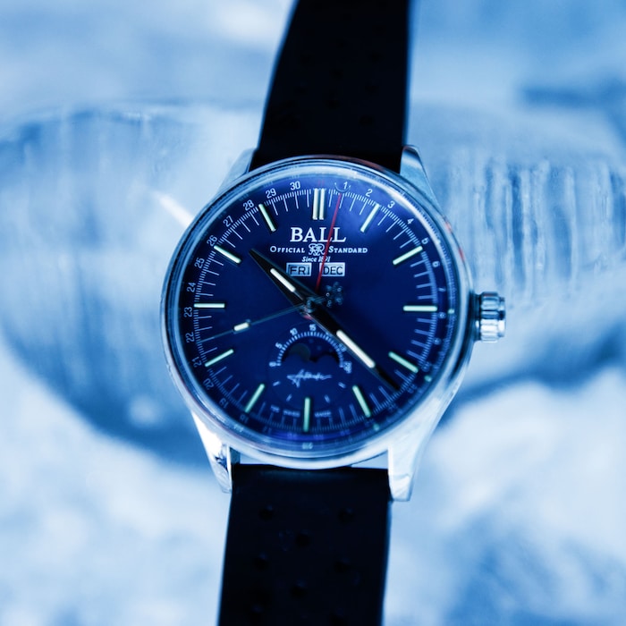 BALL Engineer II Moon Calendar 40mm Limited Edition Mens Watch Blue