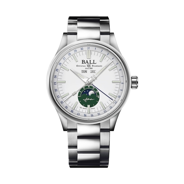 BALL Engineer II 40mm Limited Edition Mens Watch White and Green