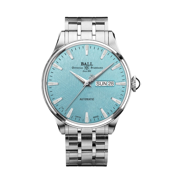 BALL Trainmaster Eternity Automatic 39.5mm Mens Watch Ice Blue