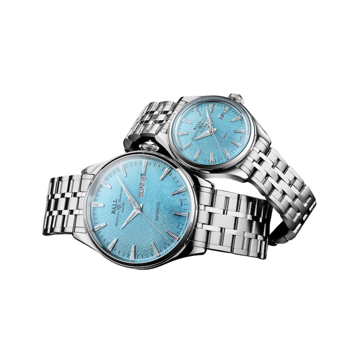 BALL Trainmaster Eternity Automatic 39.5mm Mens Watch Ice Blue
