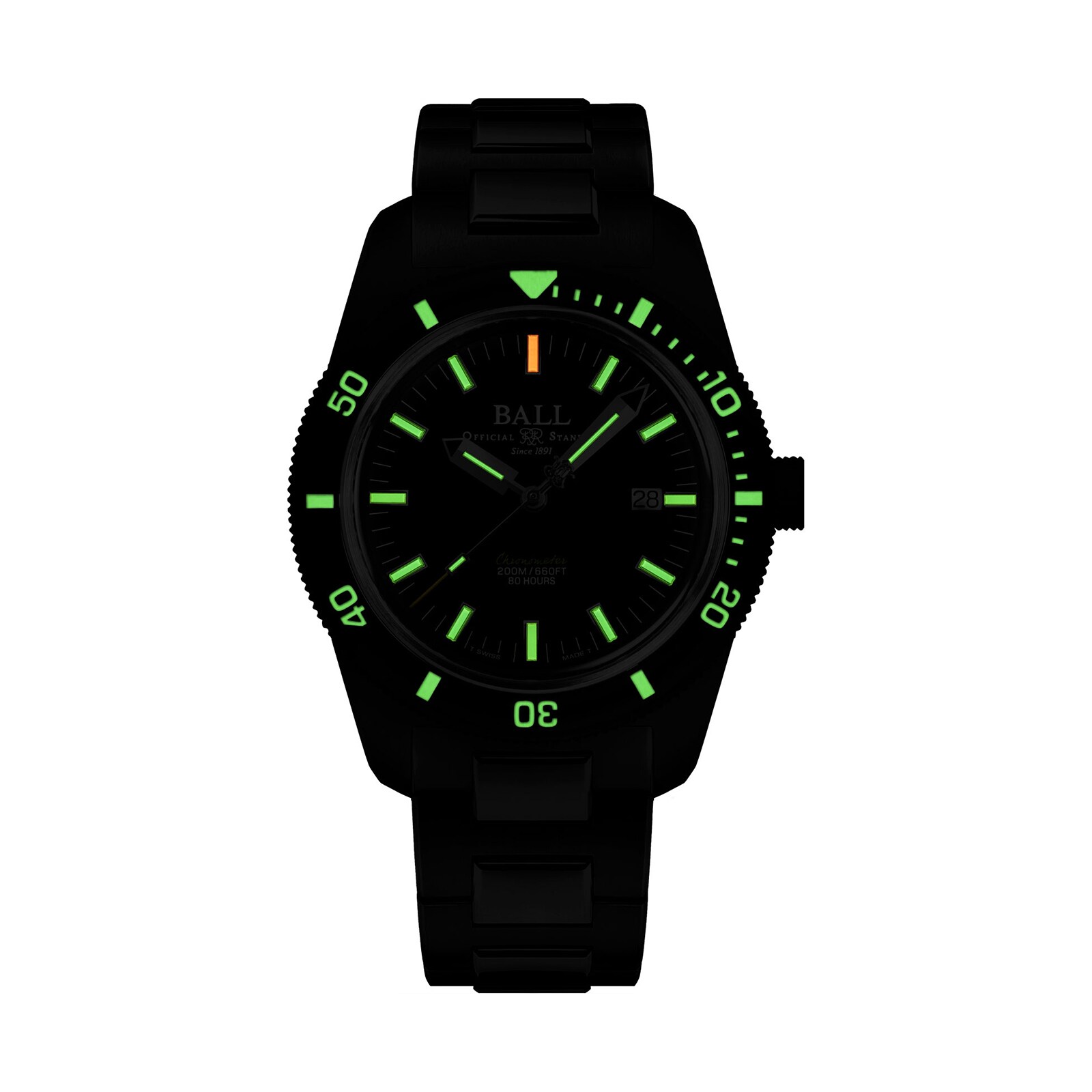 BALL Engineer II Skindiver Heritage Chronometer 42mm Mens Watch Black BALL Engineer II Skindiver Heritage Chronometer 42mm Mens Watch Black