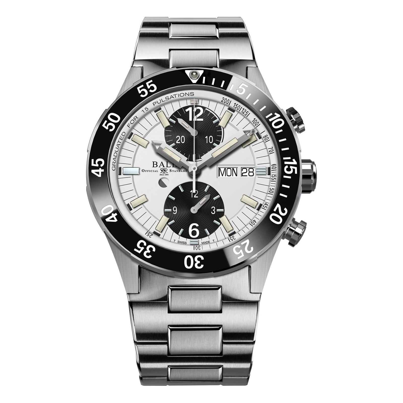 BALL Roadmaster Rescue 42mm Limited Edition Mens Watch White BALL Roadmaster Rescue 42mm Limited Edition Mens Watch White