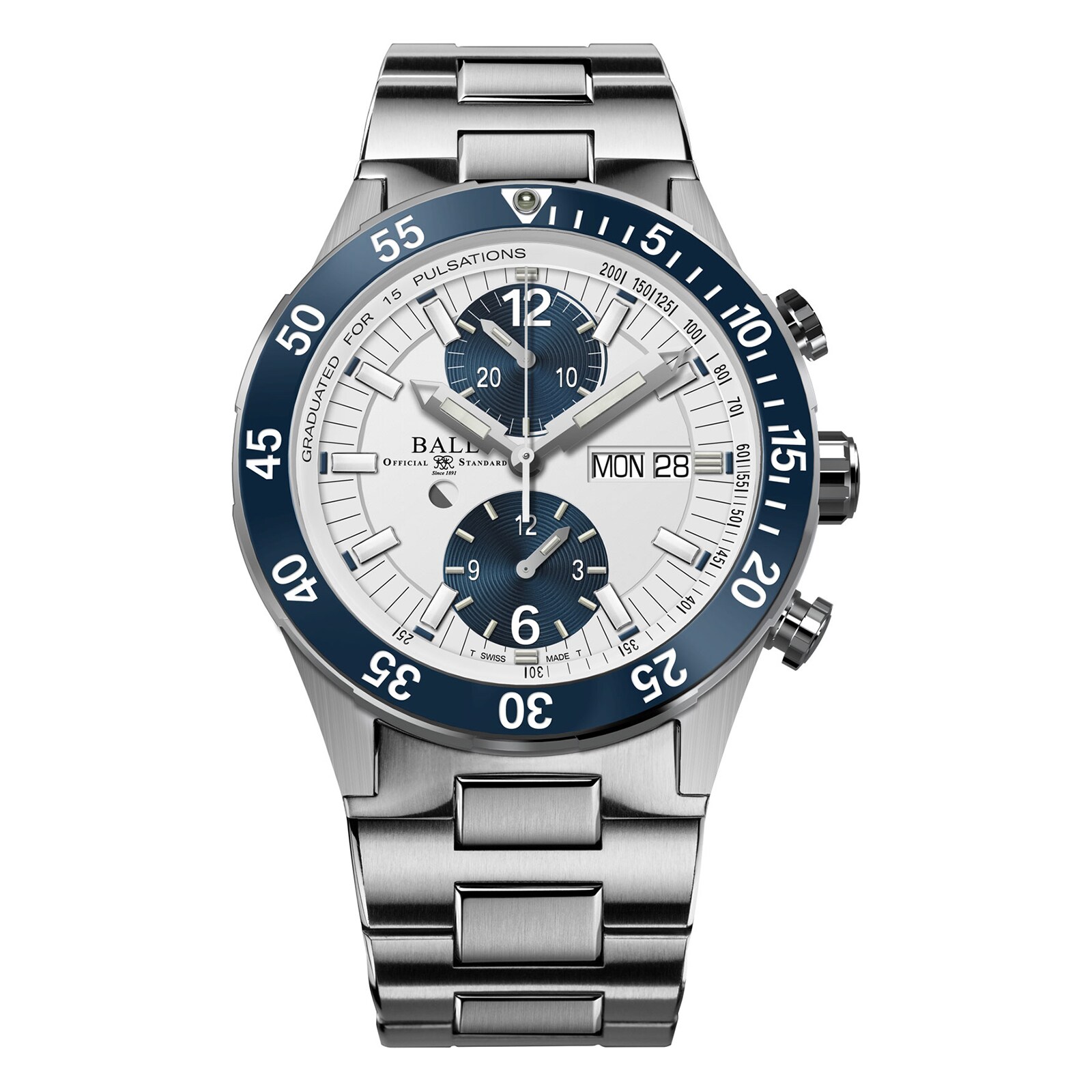 BALL Roadmaster Rescue 42mm Limited Edition Mens Watch White BALL Roadmaster Rescue 42mm Limited Edition Mens Watch White