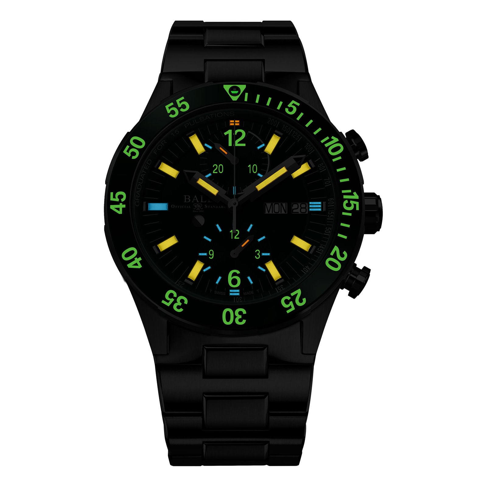 BALL Roadmaster Rescue 42mm Limited Edition Mens Watch Green BALL Roadmaster Rescue 42mm Limited Edition Mens Watch Green