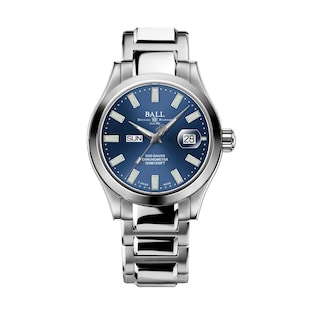 BALL Engineer III Marvelight Chronometer Day-Date 40mm Mens Watch Blue