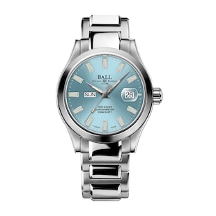 BALL Engineer III Marvelight Chronometer Day-Date 40mm Mens Watch Ice Blue