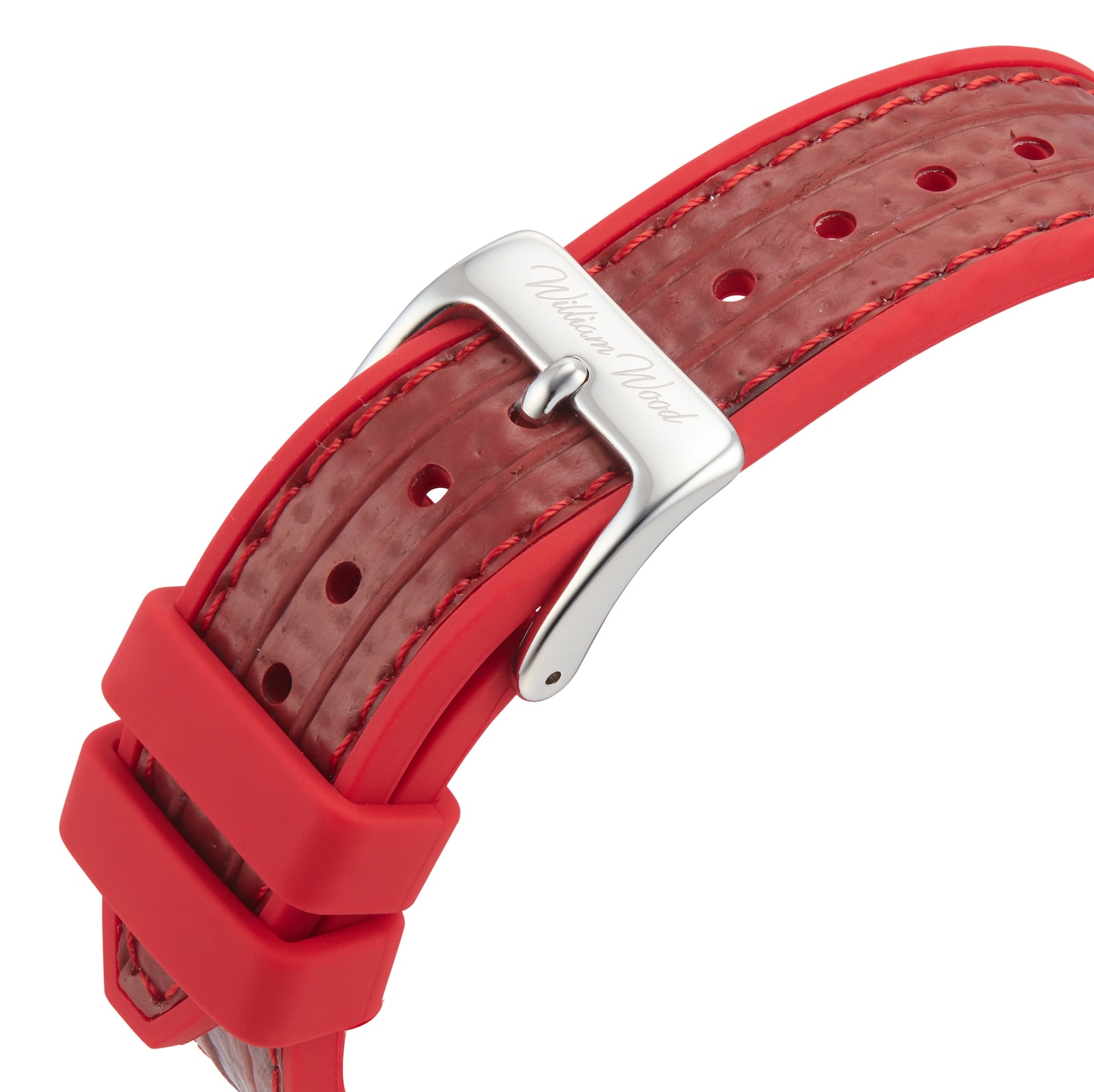 William Wood Watches Valiant Collection The Red Watch 41mm Mens Watch