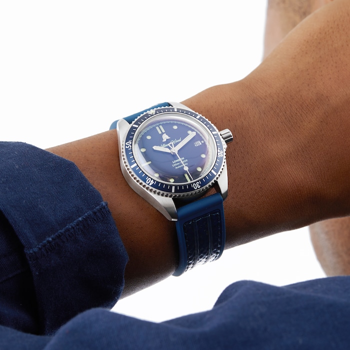 William Wood Watches Valiant Collection The Blue Watch 41mm Mens Watch