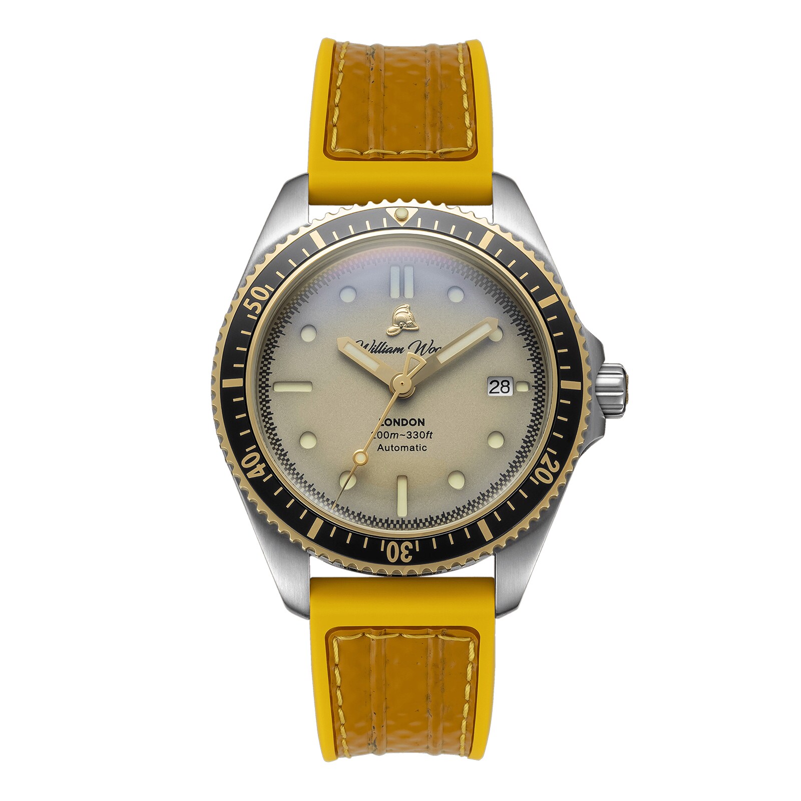 William Wood Watches Valiant Collection The White Watch 41mm Mens Watch William Wood Watches Valiant Collection The White Watch 41mm Mens Watch