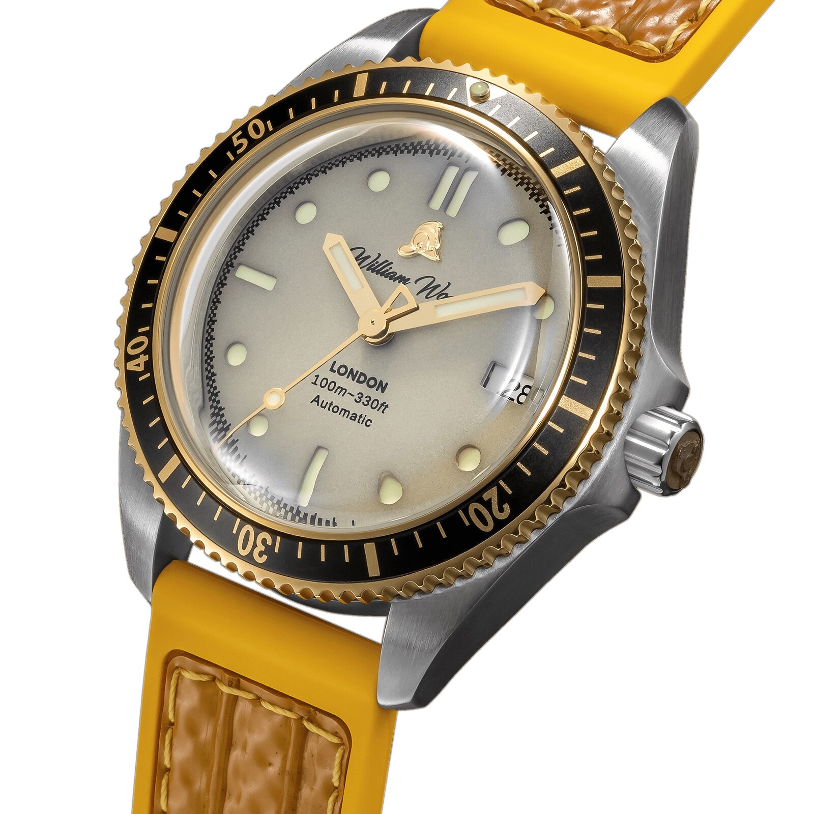 William Wood Watches Valiant Collection The White Watch 41mm Mens Watch William Wood Watches Valiant Collection The White Watch 41mm Mens Watch