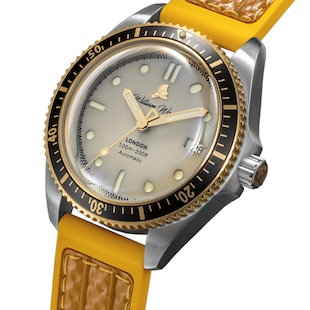 William Wood Watches Valiant Collection The White Watch 41mm Mens Watch