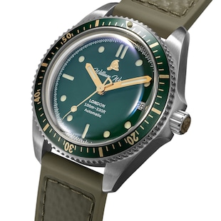 William Wood Watches Valiant Collection The Green Watch 41mm Mens Watch