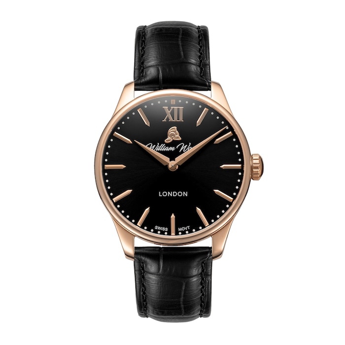William Wood Watches Chivalrous Collection Rose Gold 41mm Mens Watch