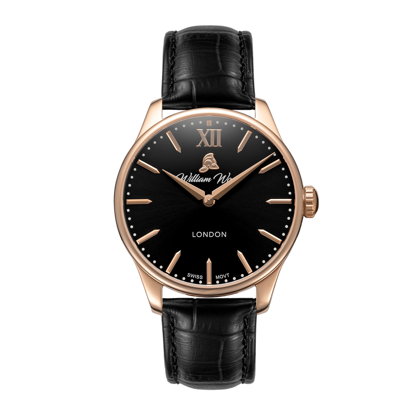 William Wood Watches Chivalrous Collection Rose Gold 41mm Mens Watch