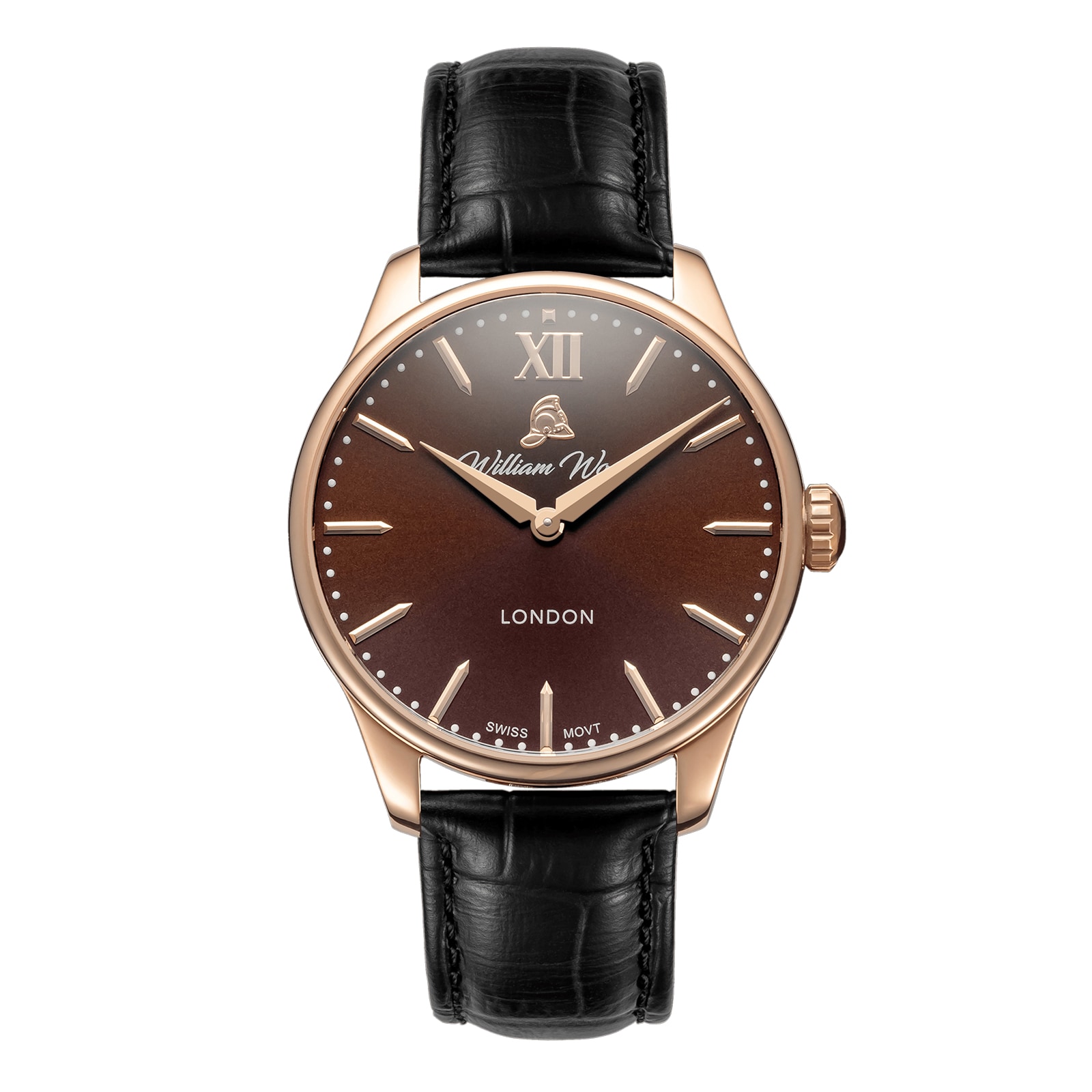 William Wood Watches Chivalrous Collection Chocolate 41mm Mens Watch William Wood Watches Chivalrous Collection Chocolate 41mm Mens Watch