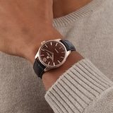 William Wood Watches Chivalrous Collection Chocolate 41mm Mens Watch