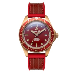 William Wood Watches Valiant Collection 41mm Mens Watch Red