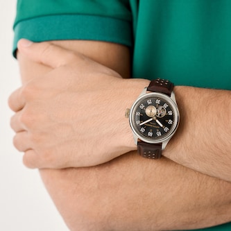 Aston Martin AML Timeless Automatic 41mm Mens Watch Black Dial