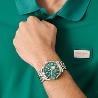 Aston Martin AML Timeless Automatic 41mm Mens Watch Green Dial