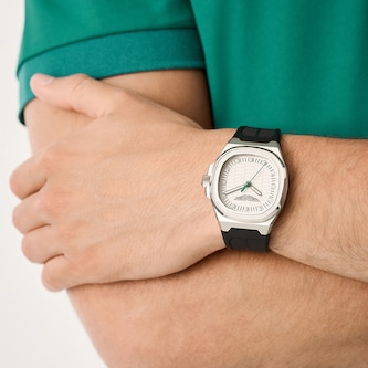Aston Martin AML Icon Quartz 40mm Mens Watch Silver Dial