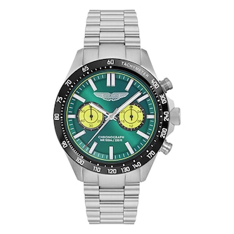 Aston Martin AML Icon Quartz 44mm Mens Watch Green Dial
