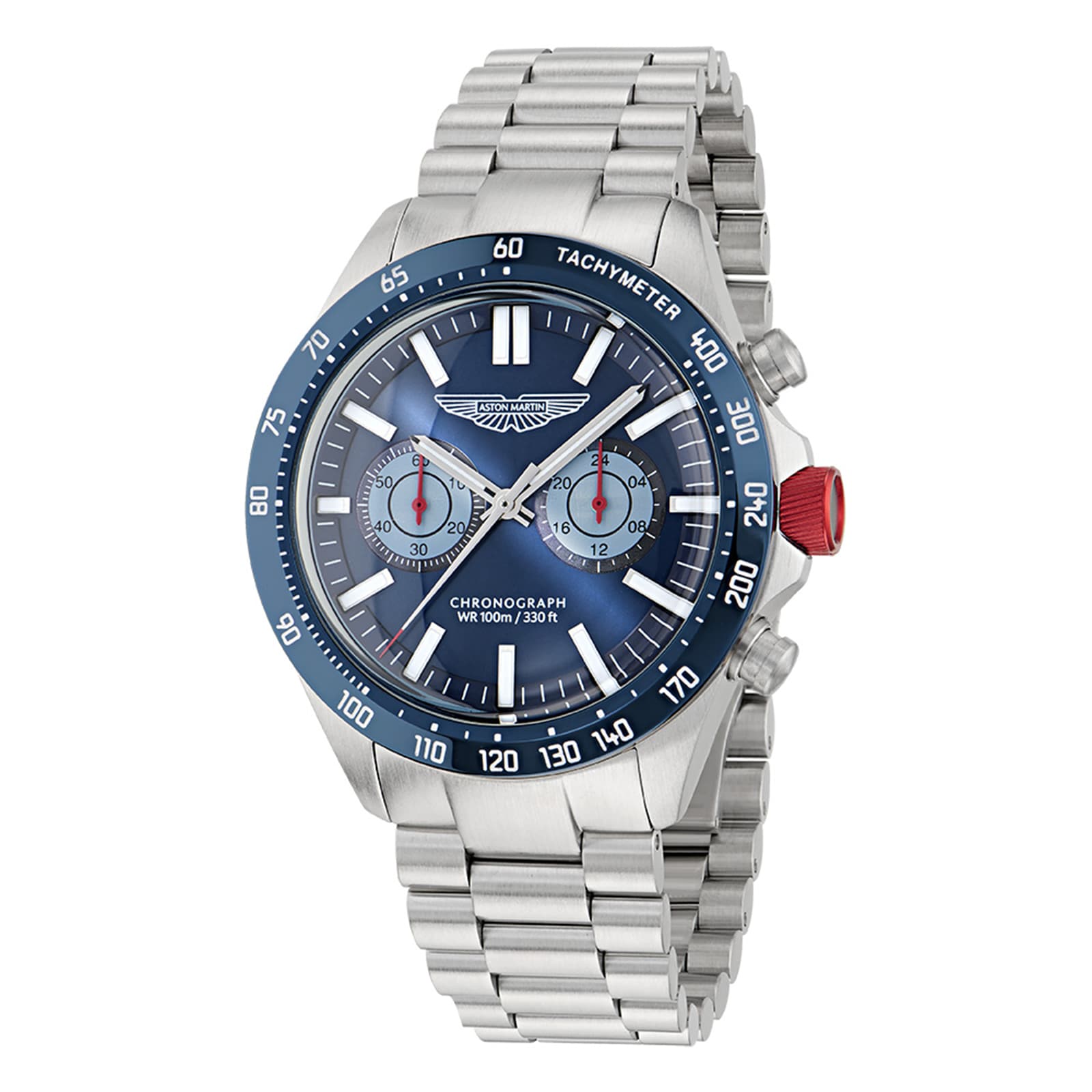 Aston Martin AML Icon Quartz 44mm Mens Watch Blue Dial