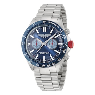 Aston Martin AML Icon Quartz 44mm Mens Watch Blue Dial
