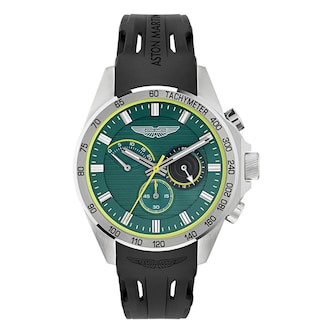 Aston Martin AML Icon Quartz 44mm Mens Watch Green Dial