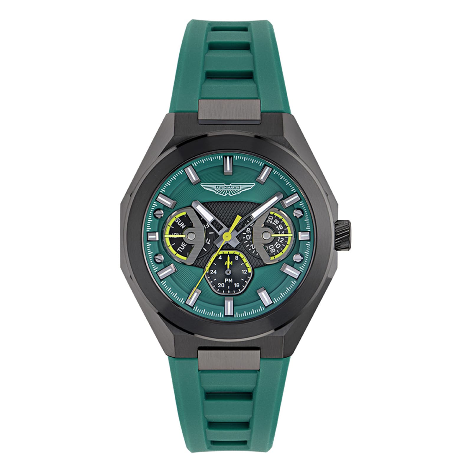 Aston Martin Quartz 42mm Mens Watch Green Dial