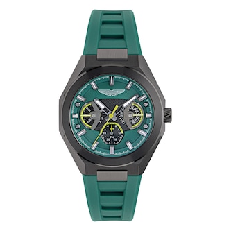 Aston Martin AML Thrill Quartz 42mm Mens Watch Green Dial