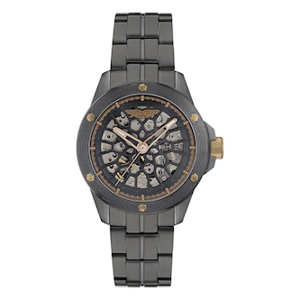Aston Martin AML Thrill Automatic 41mm Mens Watch Black Dial