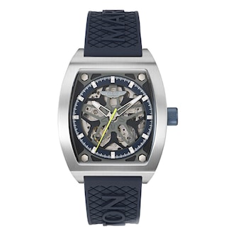 Aston Martin AML Thrill Automatic 41mm Mens Watch Blue Dial